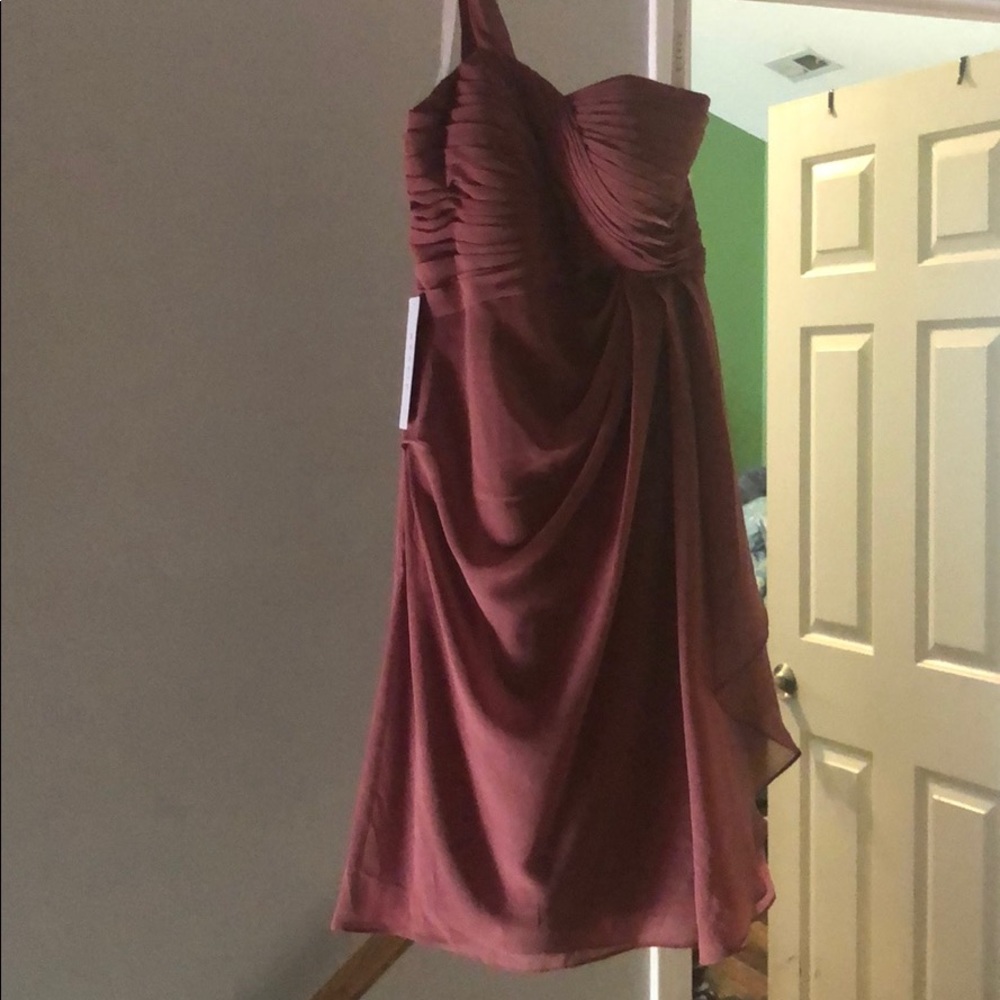 Dusty rose bridesmaid stress